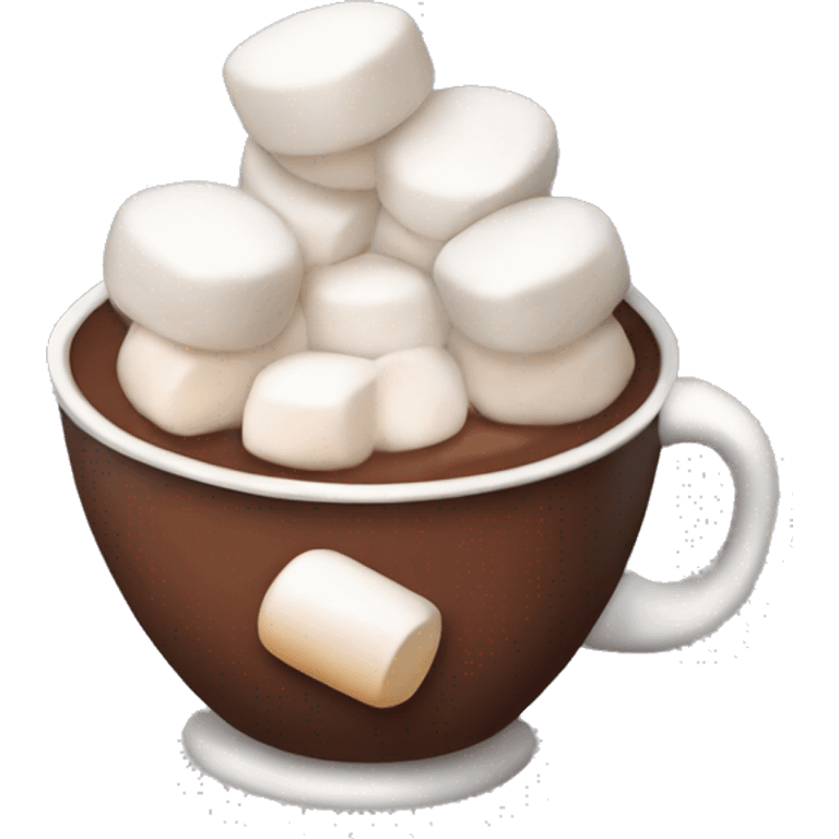 Cup of cocoa with marshmallows  emoji