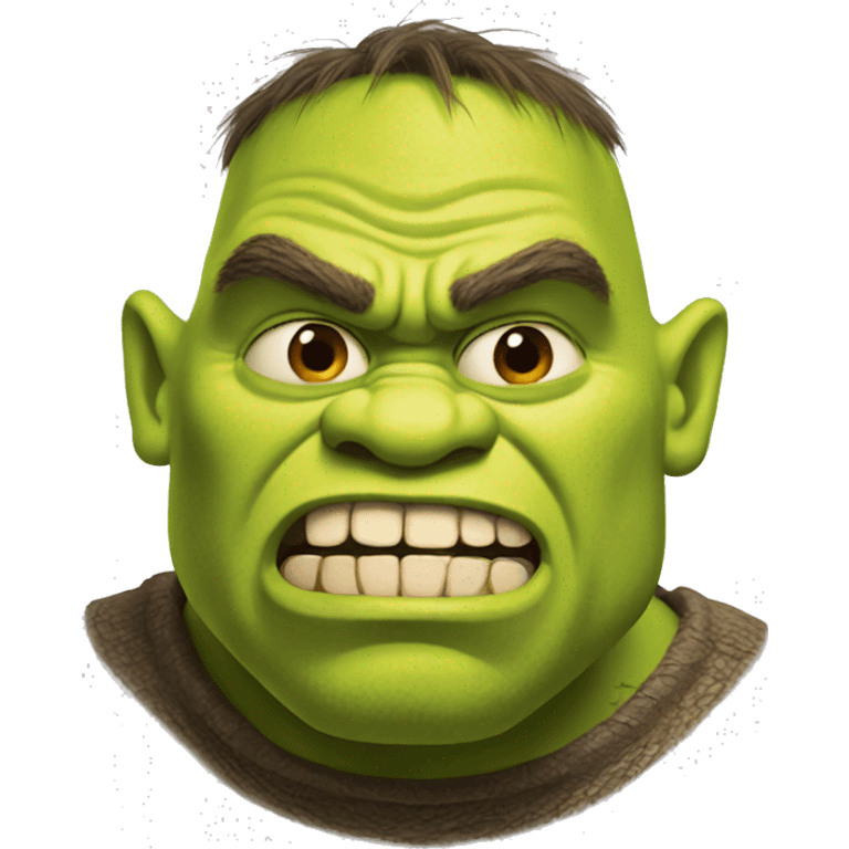 angry shrek emoji