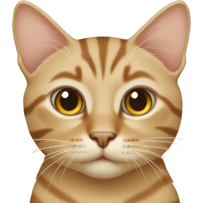 beige tabby cat emoji