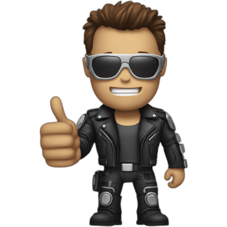 Terminator, thumbs up emoji