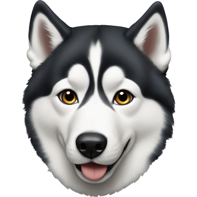 realistic husky portrait emoji