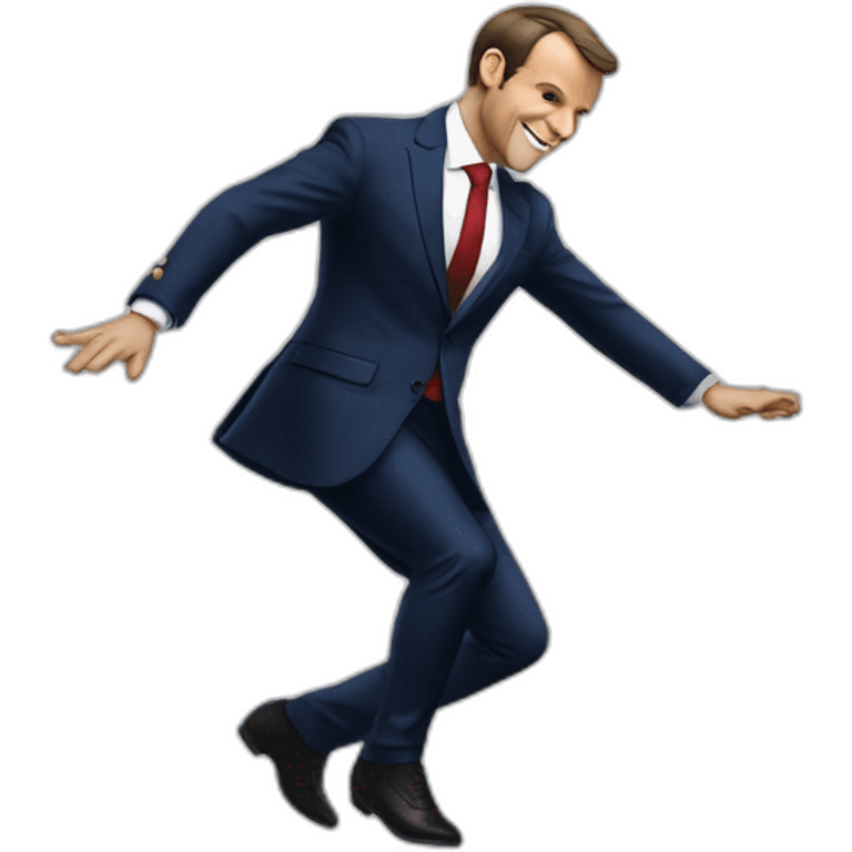 Emmanuel Macron en train de faire de la danse classique  emoji