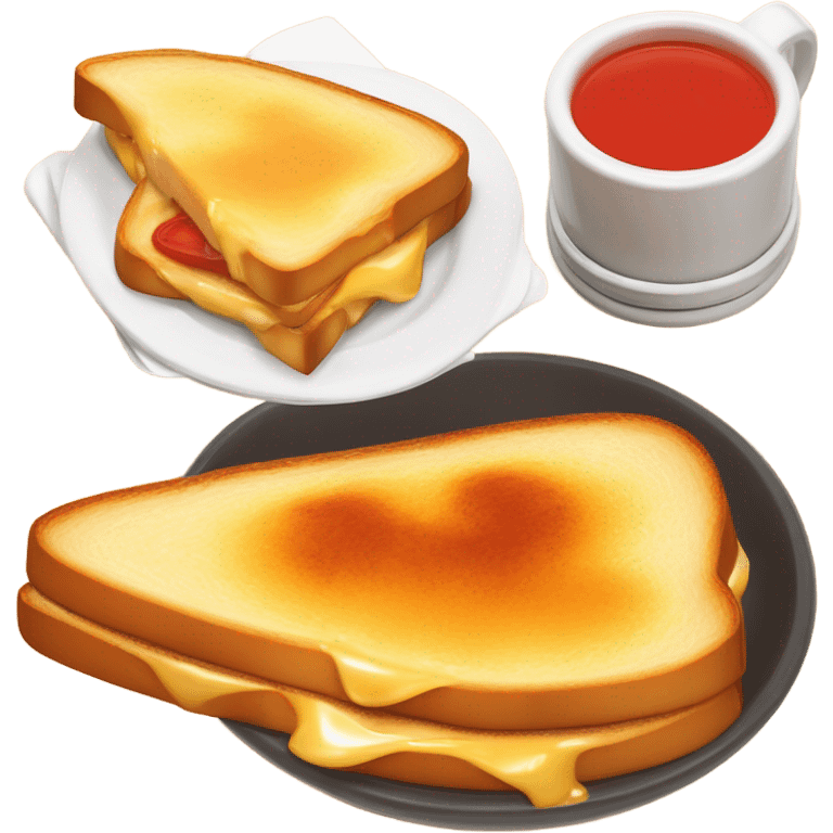 grilled cheese and tomato soup emoji