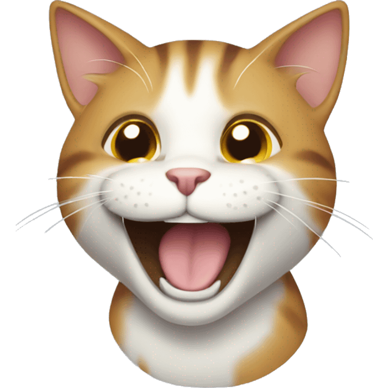 Cat laughing emoji