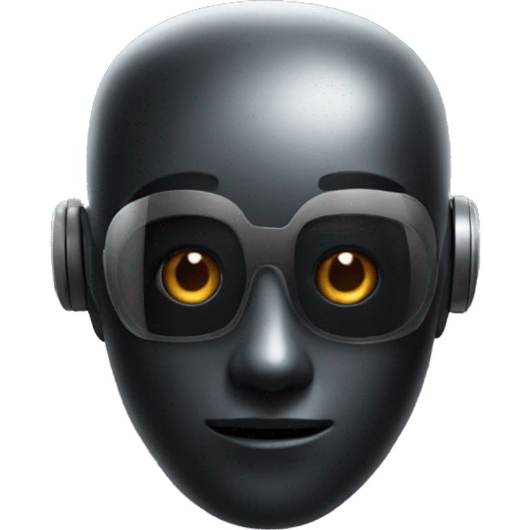 Black robot emoji