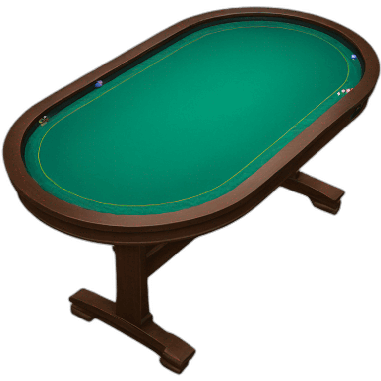 oval poker table emoji