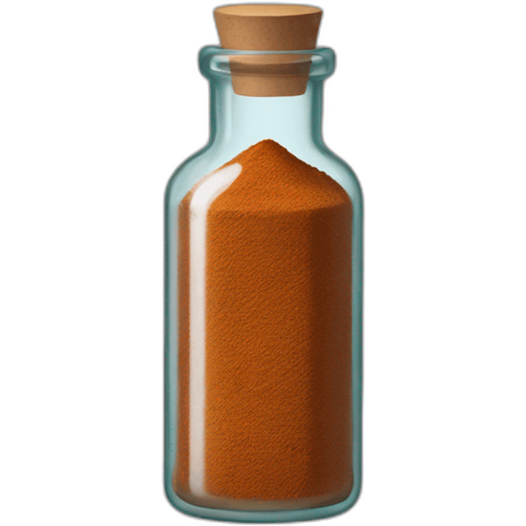 glass bottle with spices  emoji