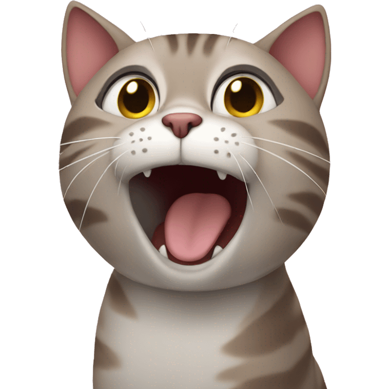 Cat singing emoji