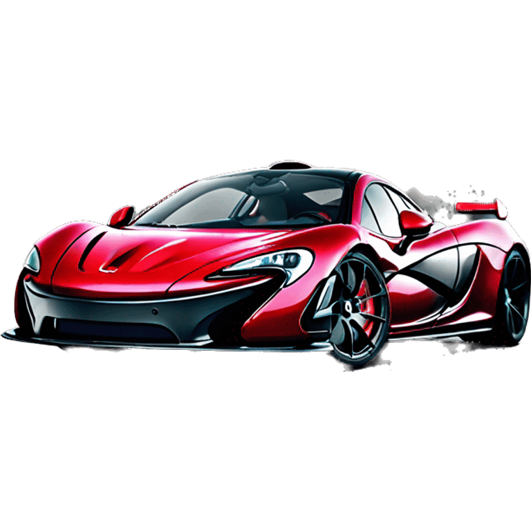 dark red McLaren p1  emoji