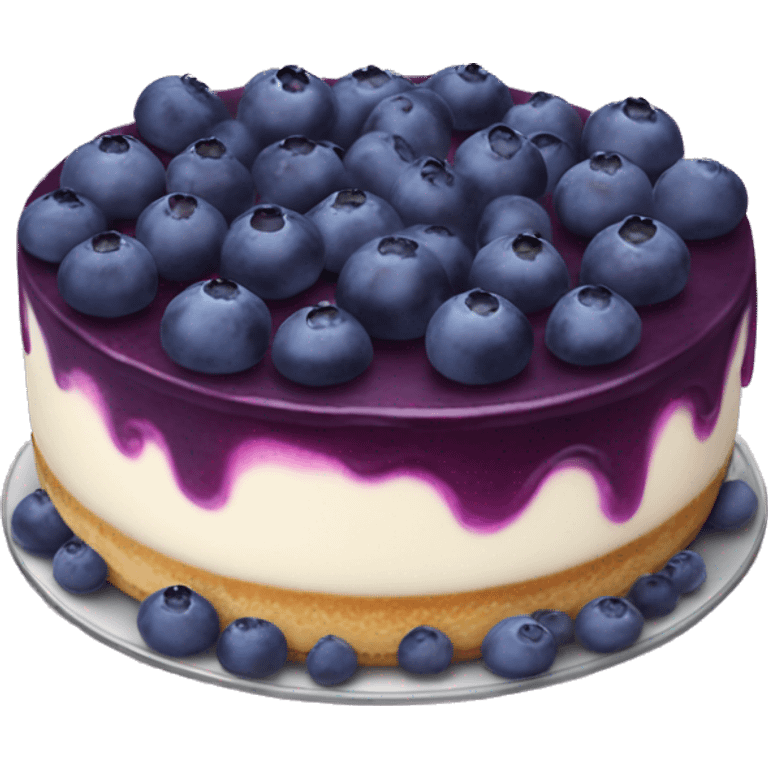 Blueberry cheesecake  emoji