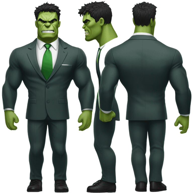 Hulk in suit emoji