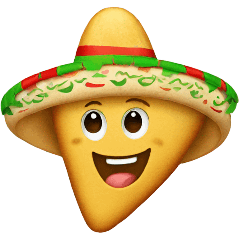 Smiling taco wearing a winter hat emoji