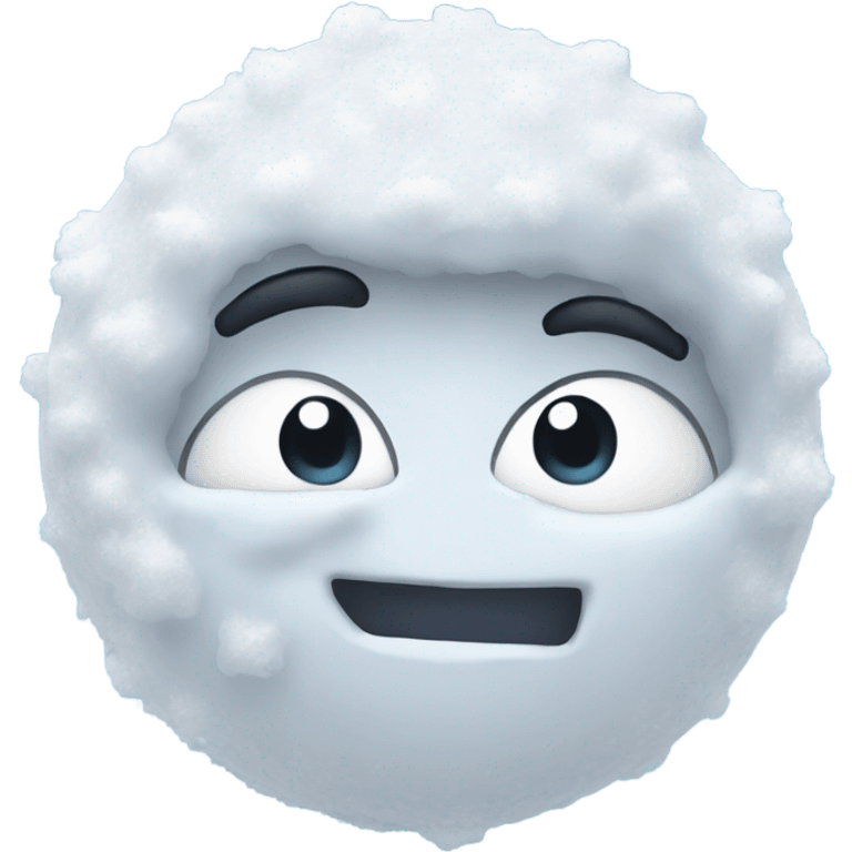  Thrown snowball  emoji