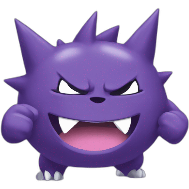 Gengar Pokémon working out emoji