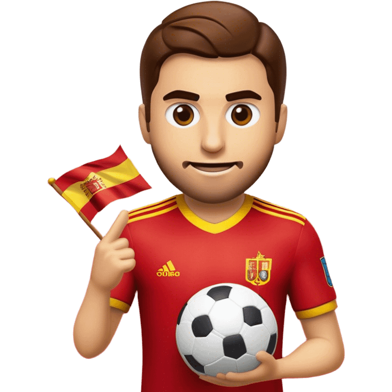 Cinematic Realistic La Liga Pop Culture Emoji, showcasing a dynamic portrayal of Spain's premier football league rendered with lifelike detail and energetic, modern lighting. emoji