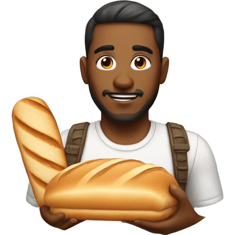 gamer with bread emoji