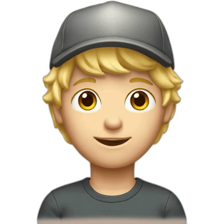 blond boy cap emoji