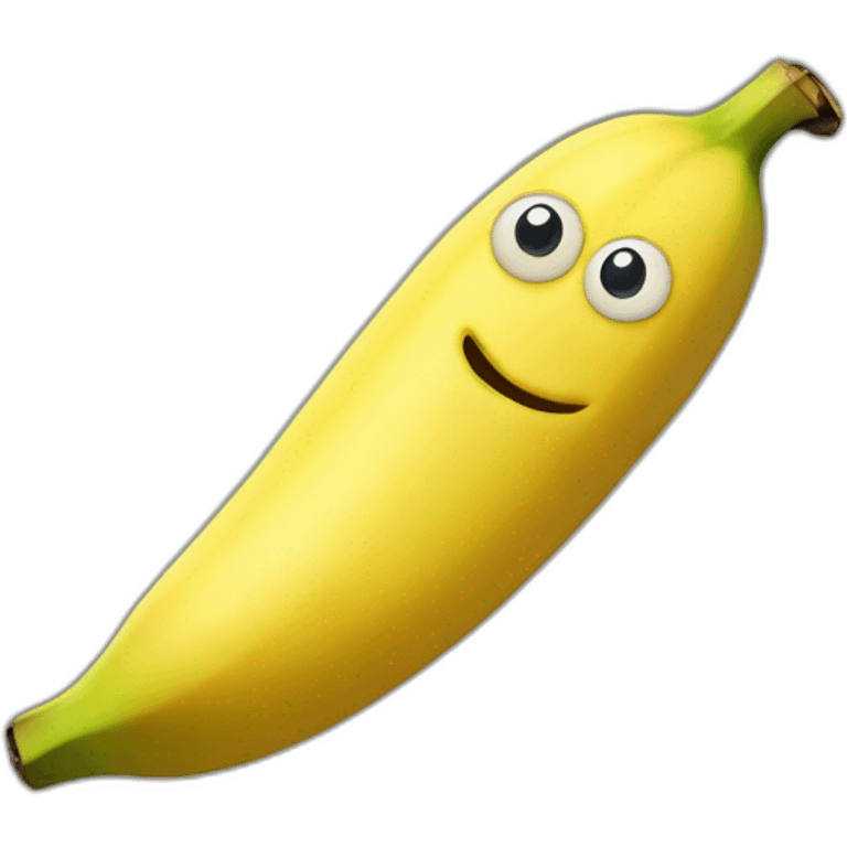 Banana with eyes happy emoji