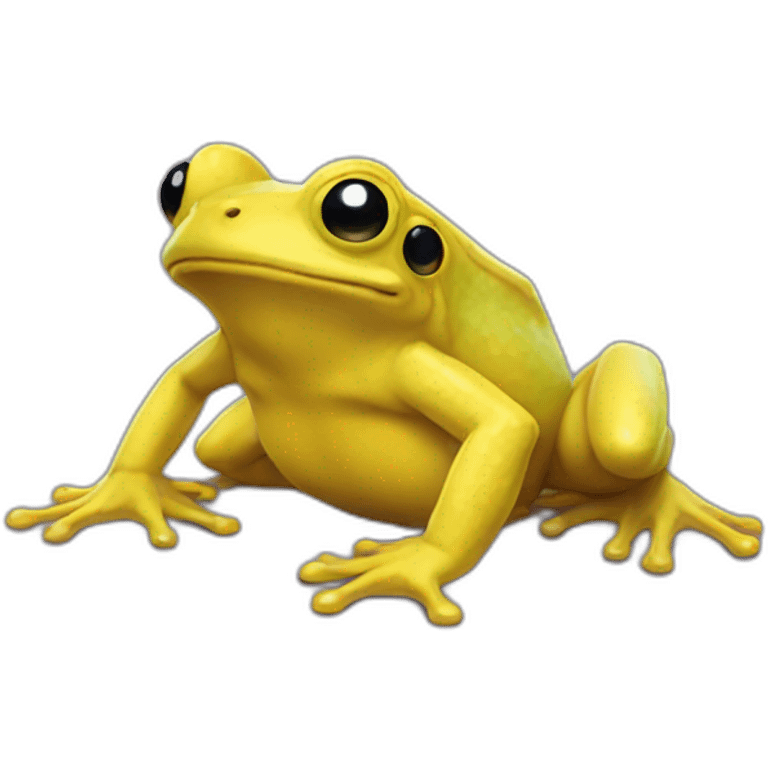 Cringe yellow frog twitch emoji