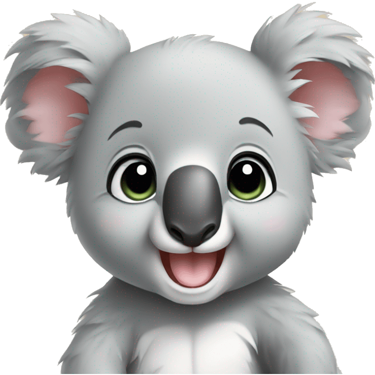 happy baby koala emoji