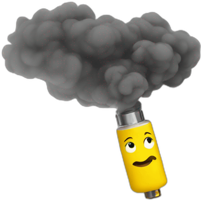 yellow emoji smoke vape emoji