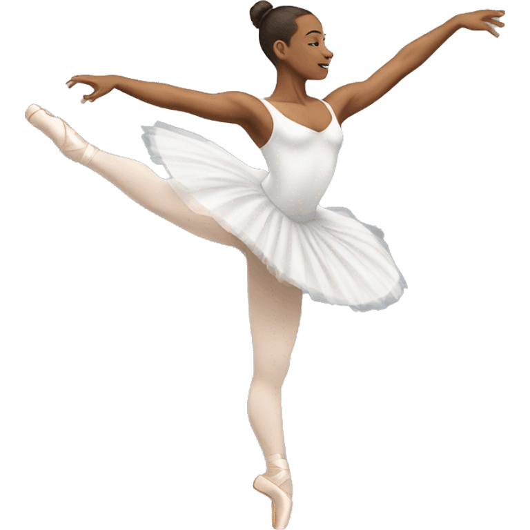 ballet core in a white tutu emoji