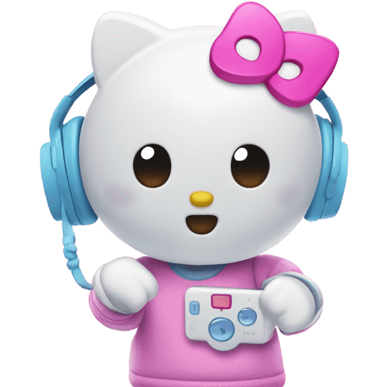 Hello kitty and TikTok  emoji