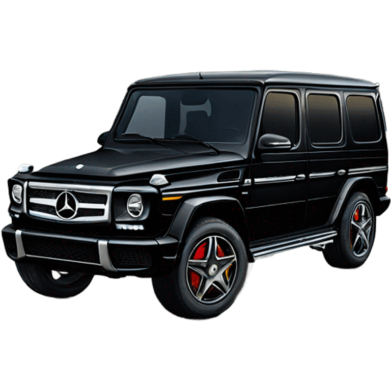 Black Mercedes G wagon  emoji