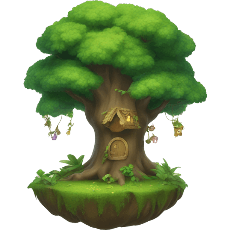 An enchanted forest emoji