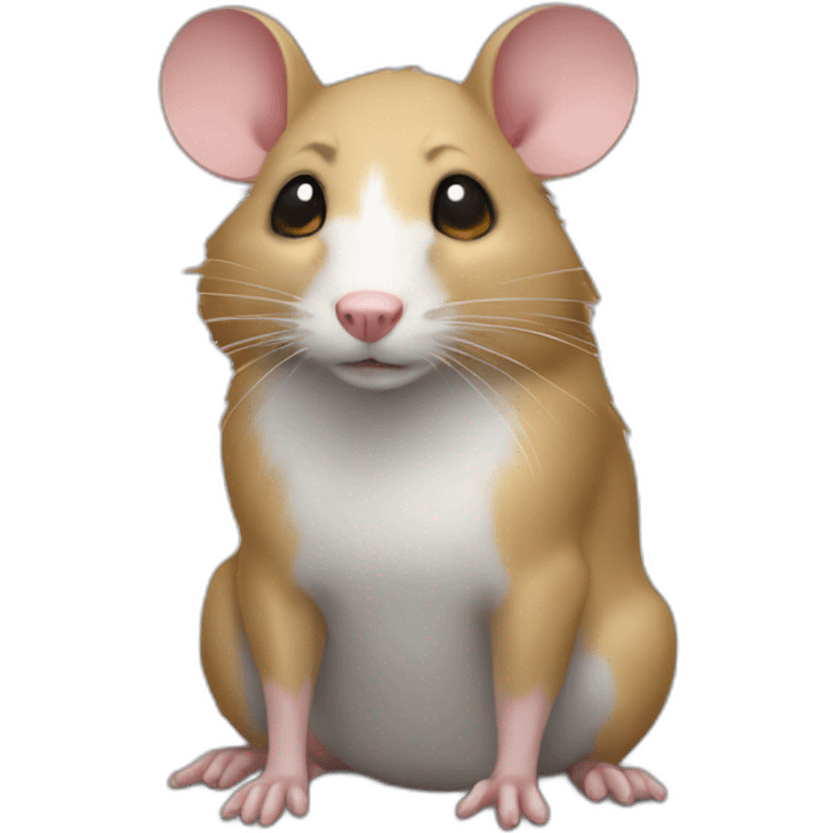 Rat sur un chien emoji