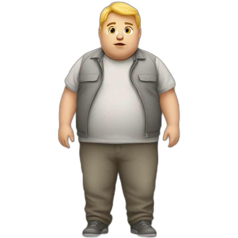 Fat boy programmer emoji