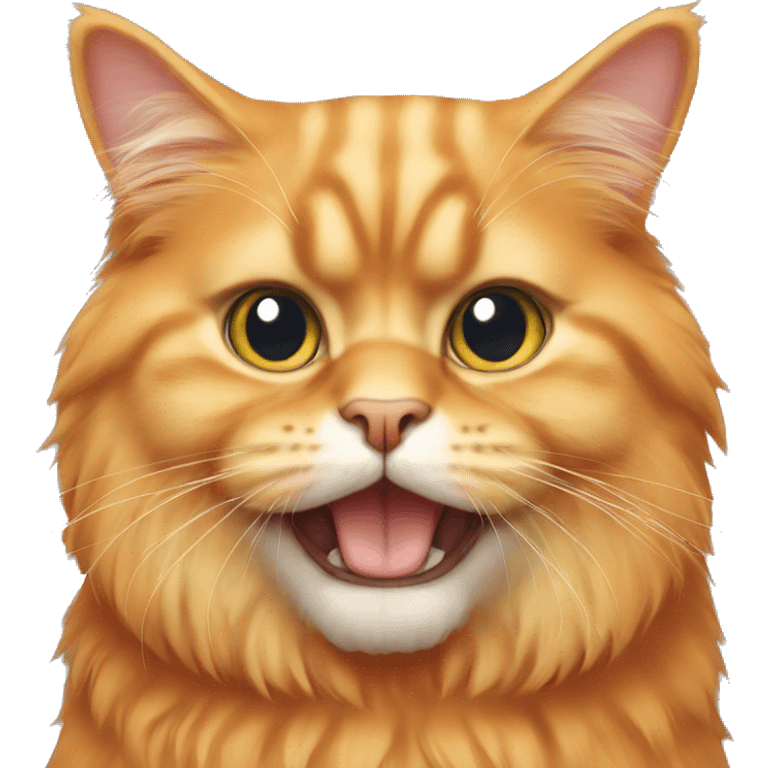 Persian orange cat emoji