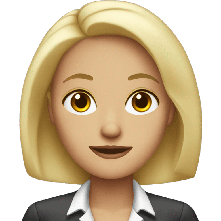 Blonde office girl emoji