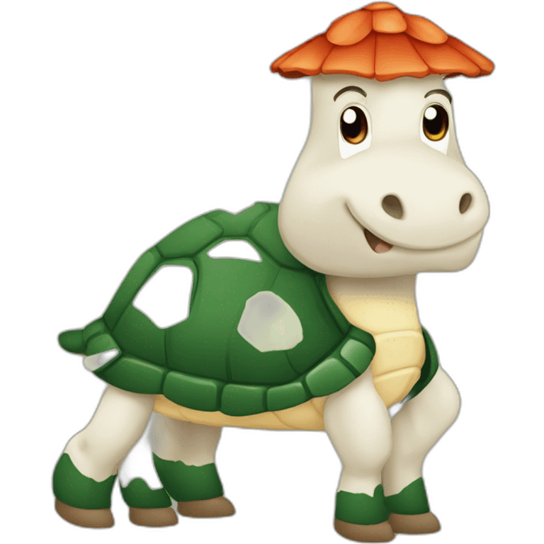 Tortue sur vache emoji