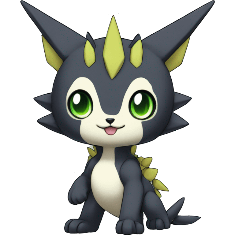  kawaii cool edgy Digimon-Fakemon-animal full body emoji