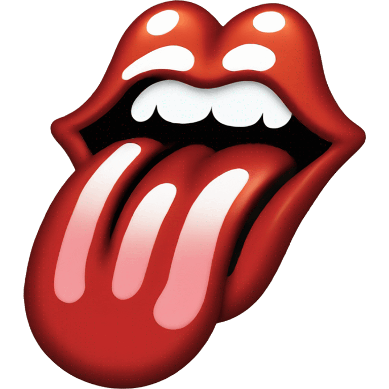 Rolling Stones tongue logo emoji