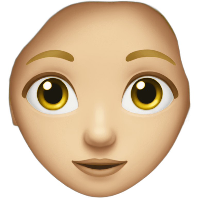 Blond Girl Artist climber Green eyes emoji