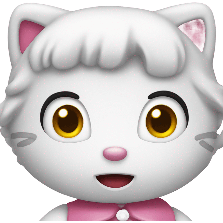 Hello kitty surprised  emoji