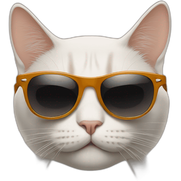 cat smoking cigarettes with sunglasses emoji