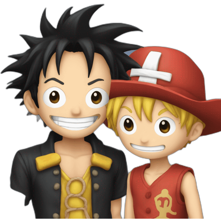 luffy et mr fantastique emoji