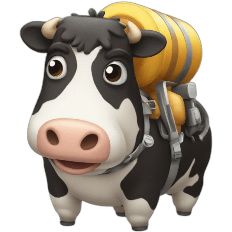 fat cow jetpack emoji