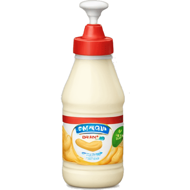 Red Cap Bottle of Mayonnaise  emoji