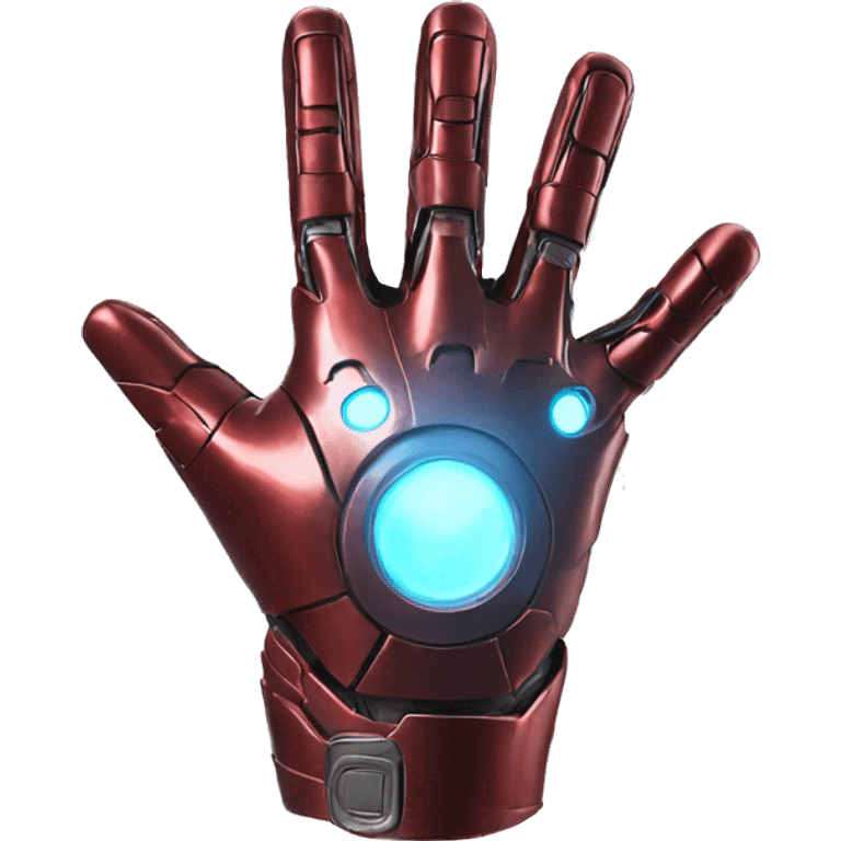 iron man glove pointed like a plane emoji