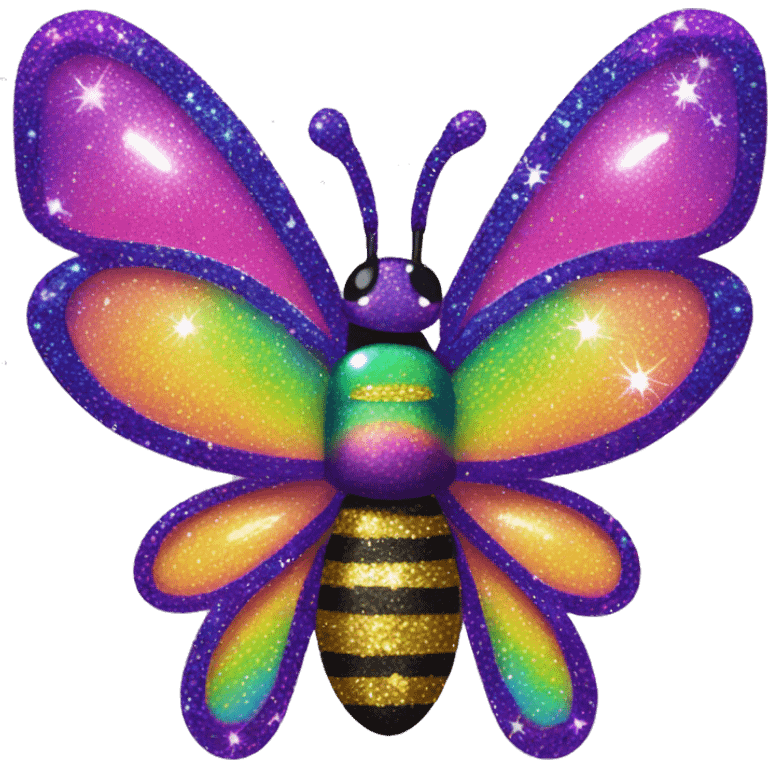 lisa frank glitter bug emoji