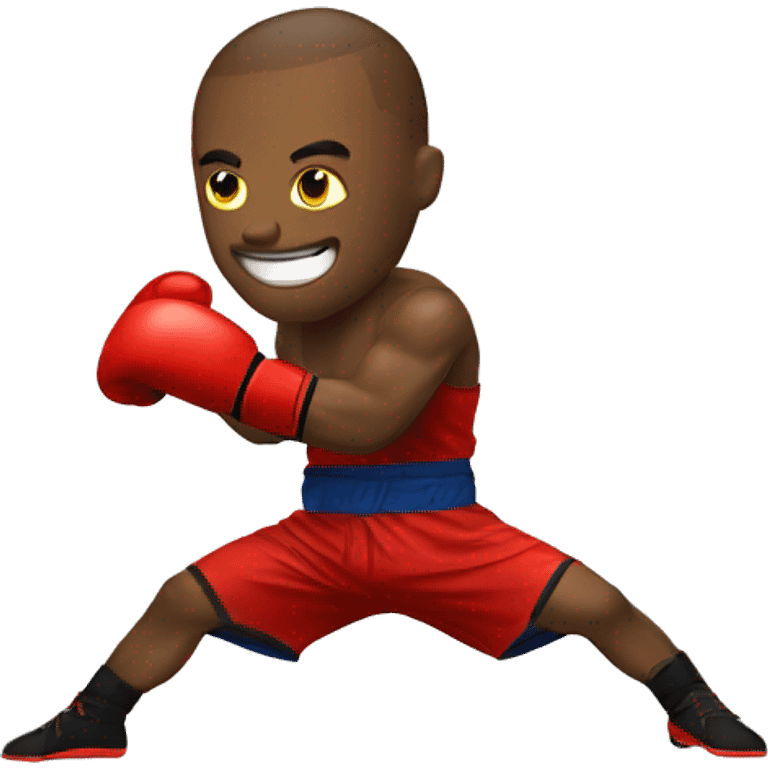 High kick boxing emoji