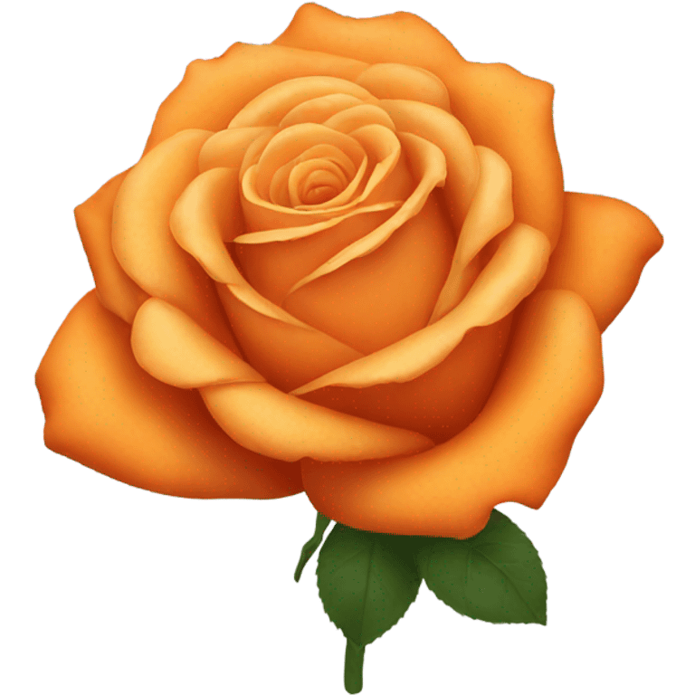 orange rose emoji