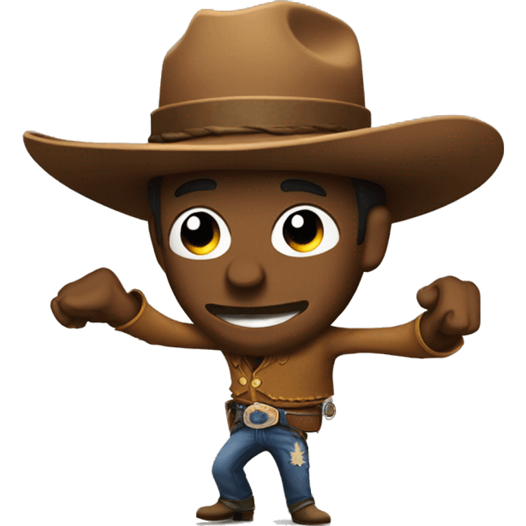 Cowboy dabbing emoji