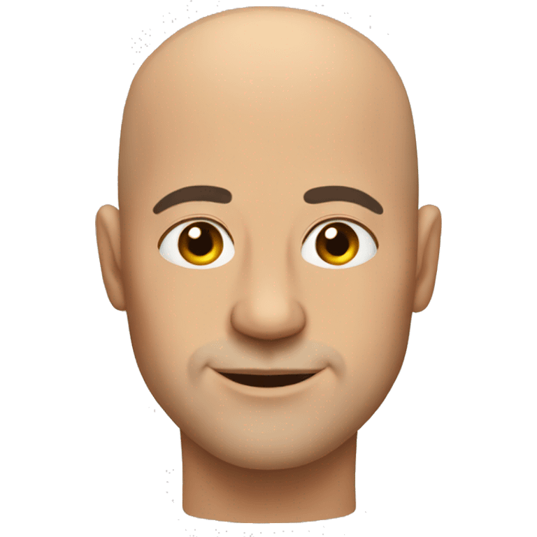 Bald man emoji