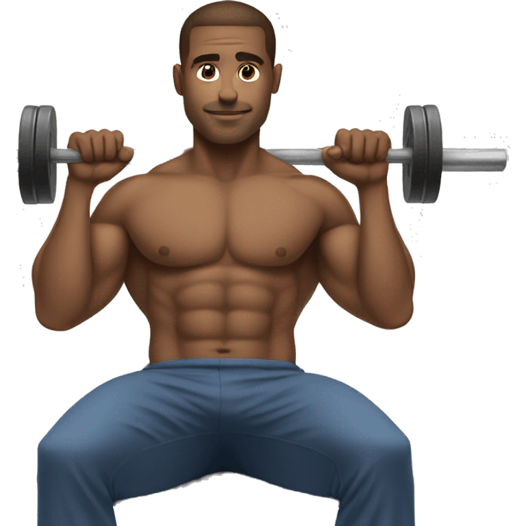 guy doing bench press emoji