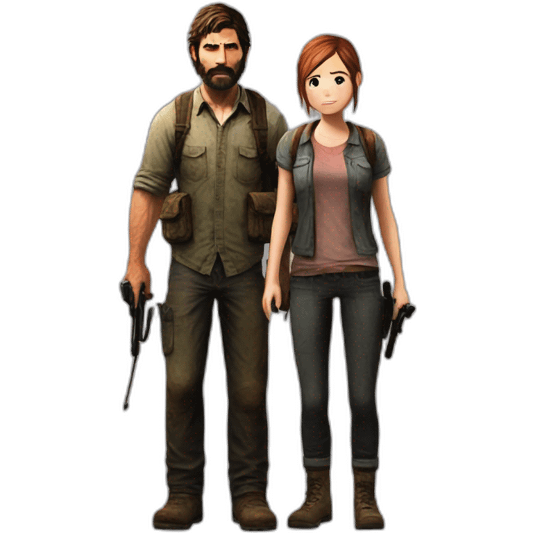 joel and ellie the last of us emoji